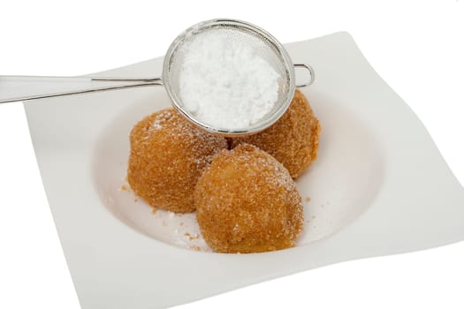 Apricot dumpling