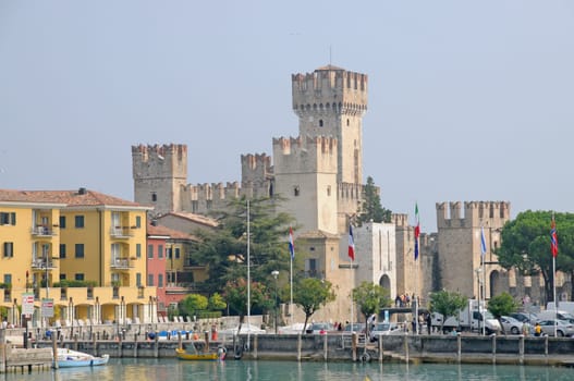 Scaliger Castle in Sirmione on Lake Garda