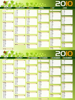 2010 green planning calendar