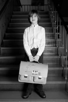 Standing with my bag