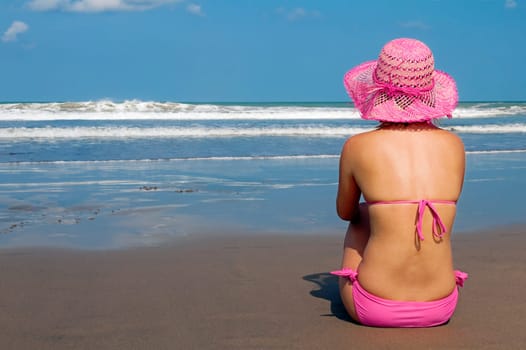 Woman on the beach