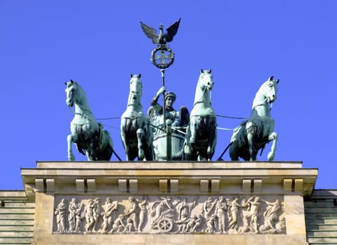 Quadriga on the Brandenburg Gate,Germany,Berlin