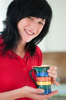Young woman drinking