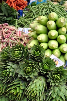 Mixed vegetables for sale.