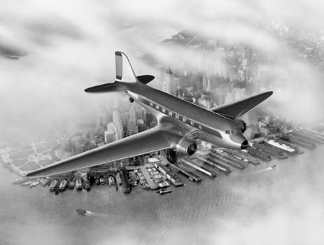 DC-3 Over NYC