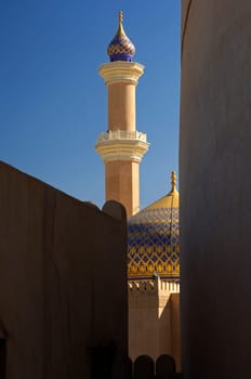 Minaret and dome of a mosque