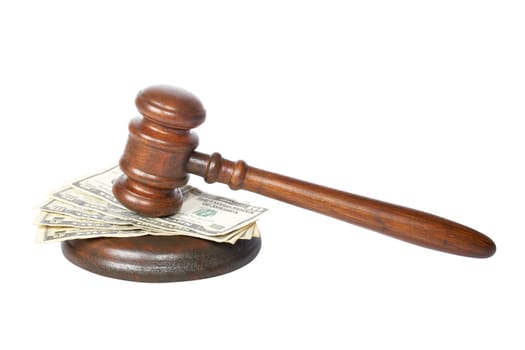 Gavel and money