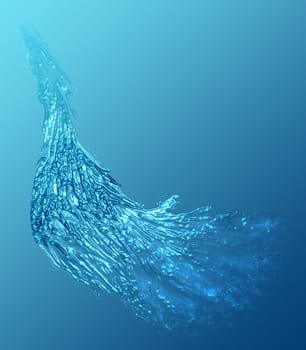 flowing water splash