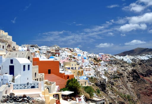 Beautiful island of Santorini, Greece