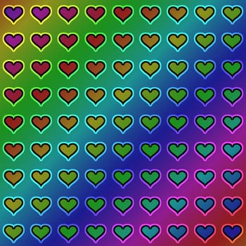 hearts pattern
