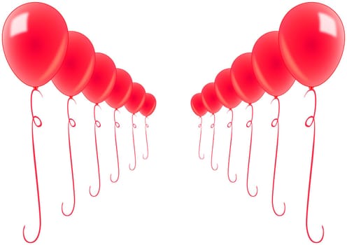 Red Balloons Trellis