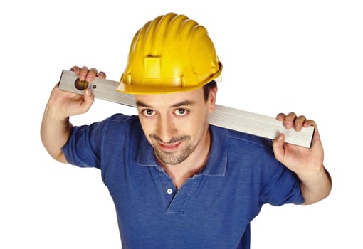 handyman and level spirit