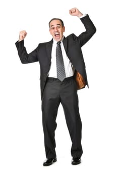 Businessman on white background