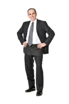 Businessman on white background
