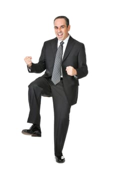 Businessman on white background