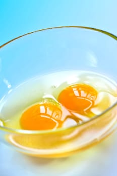 Eggs in a bowl