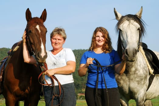 Women with horses
