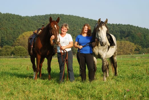 Women with horses