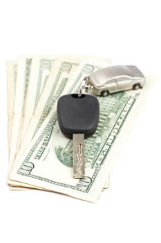 Car key and money