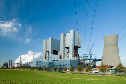 Construction of a new power plant in Neurath