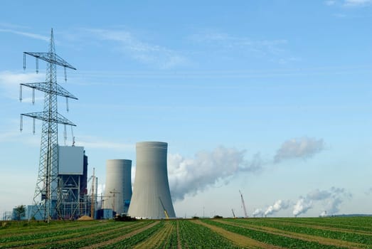 Construction of a new power plant in Neurath
