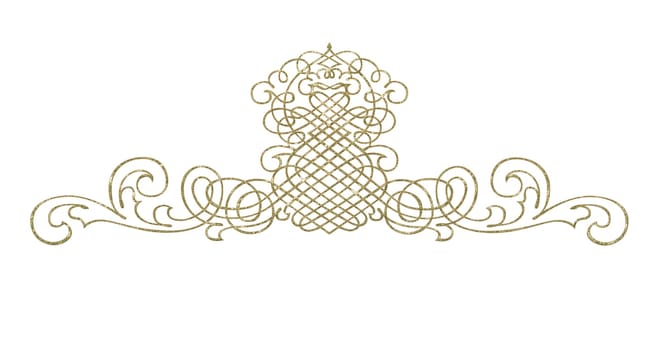 Design element - abstract - gold-plated