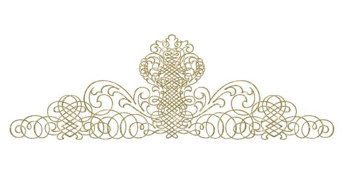Design element - abstract - gold-plated