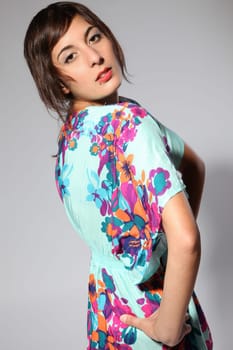 Summer Floral Dress Pose