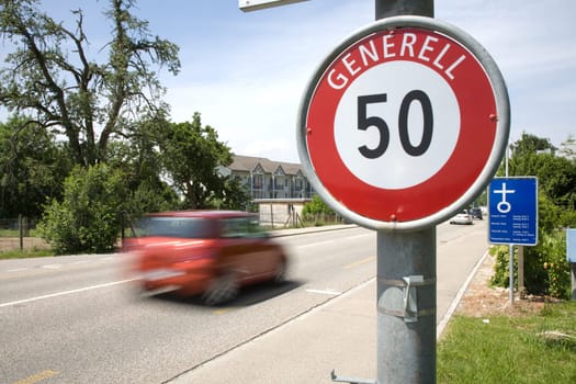 High-speed drivers in built-up areas