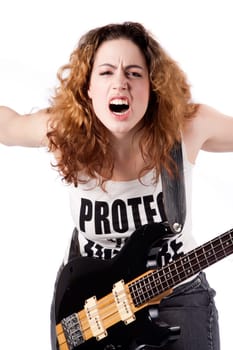 Posing and playing with my guitar