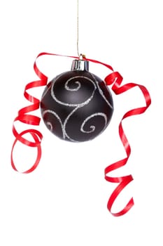 Christmas ball with a ribbon