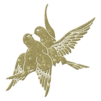 Design Element - Doves - Pair