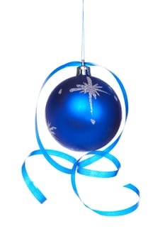 Christmas ball with a ribbon