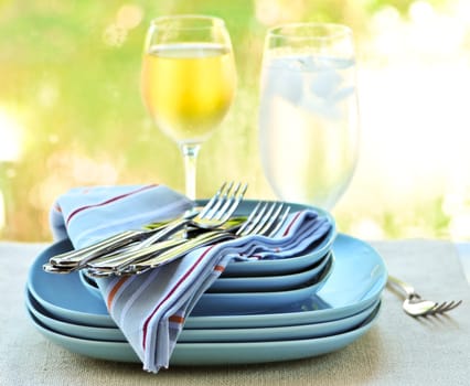 Plates and cutlery
