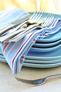 Plates and cutlery
