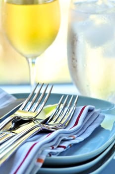 Plates and cutlery