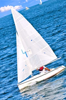 Small sailboat