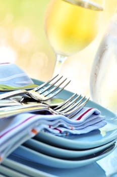 Plates and cutlery