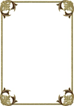 Gold-Plated Frame - Floral