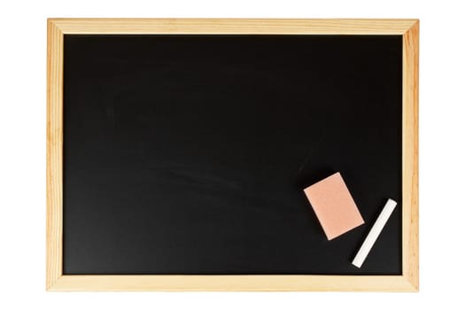 Empty black chalkboard