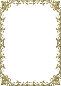 Gold-Plated Frame - Floral