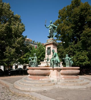 The Lindavia Fountain in Lindau