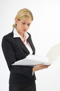 Eva with folder