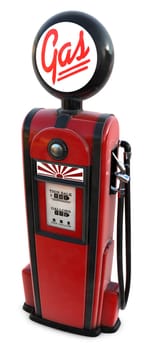 1950s gas pump