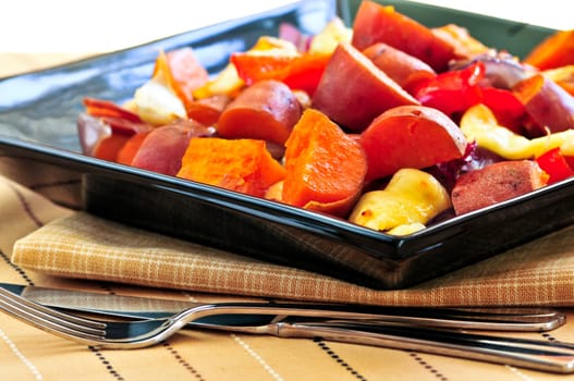 Roasted sweet potatoes