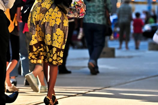 Walking people