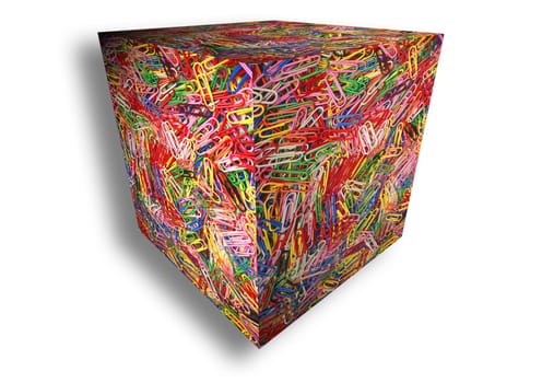 3D paper clips design element