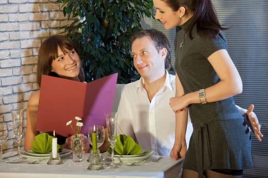 flirting with waitress