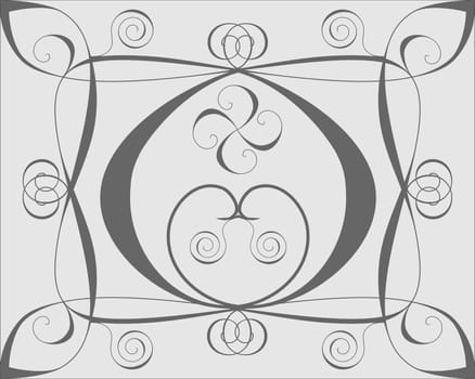 Spiral background with heart