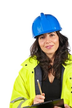 Female construction worker